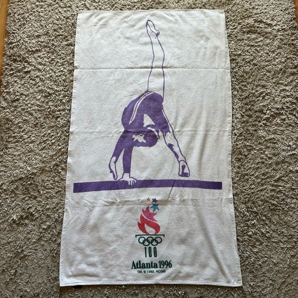 Cannon Olympic Games Collection 52”x30” 1996‎ Atlanta Olympics Gymnastics Towel